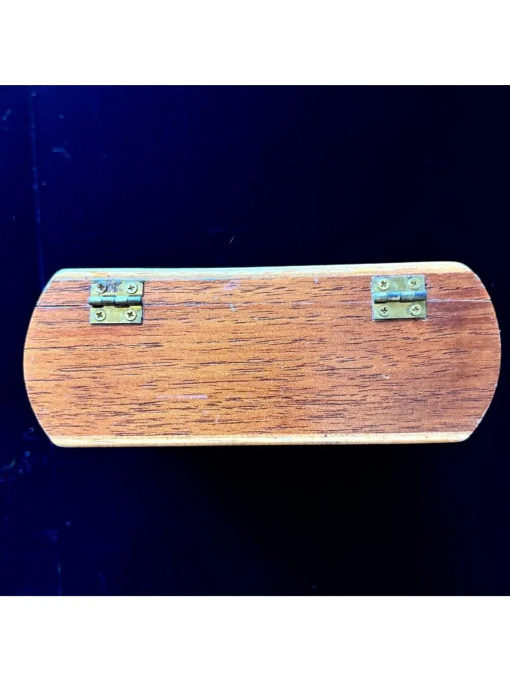 Vintage Puros Reales Wood Cigar Box Empty Honduras Tobacciana Storage Case